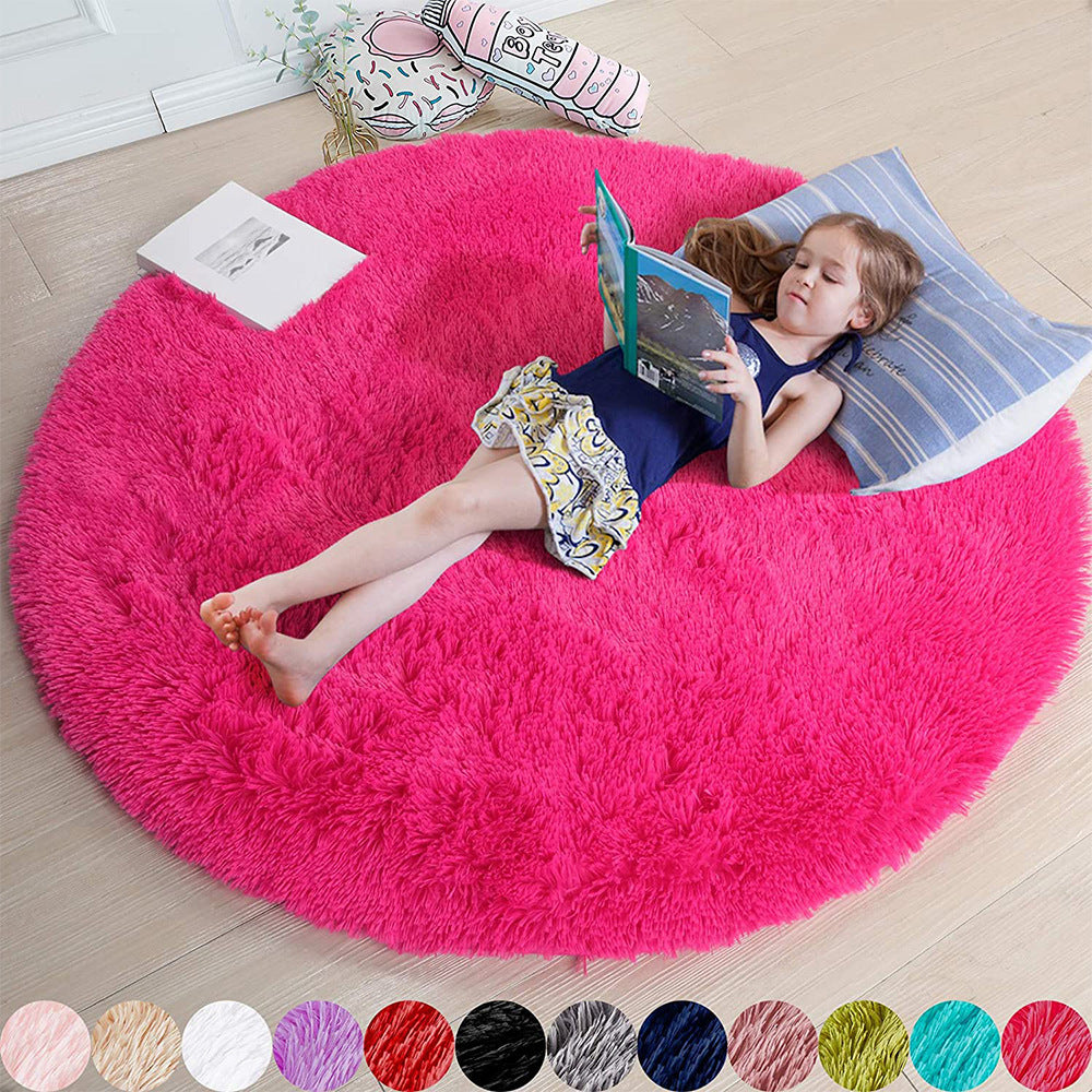 Soft Mat for Kids - Ultra-Soft Round Carpet Available in Multiple Sizes and Colors. Ideal for Playrooms, Bedrooms, and Cozy Spaces. Made of High-Quality Materials for Comfort and Durability. Machine Washable for Easy Maintenance, Perfect for Creating a Warm and Stylish Play Area