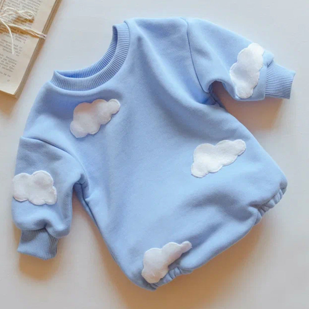 Baby Cloud Romper with 3D appliques – Stylish and cozy baby outfit