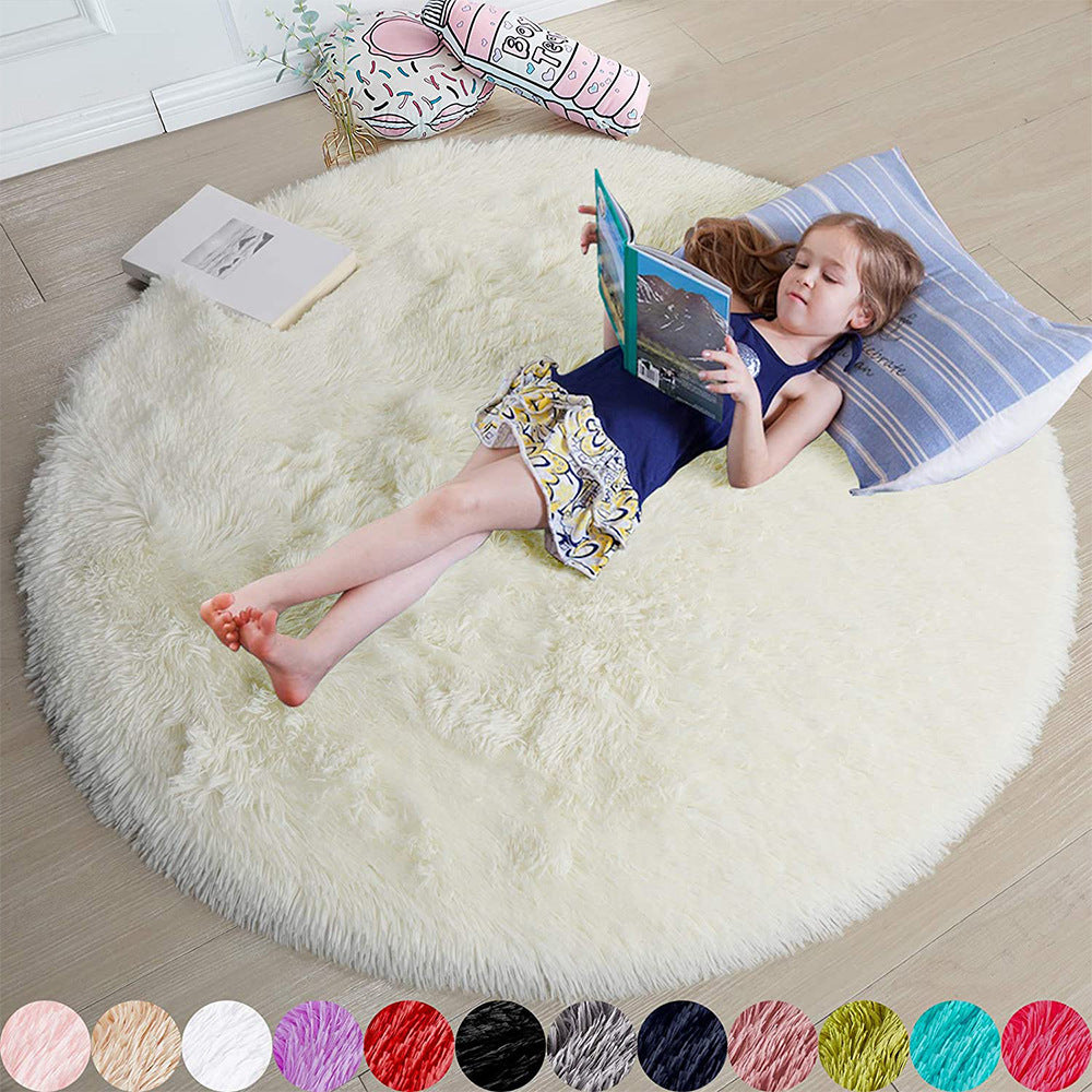 Soft Mat for Kids - Ultra-Soft Round Carpet Available in Multiple Sizes and Colors. Ideal for Playrooms, Bedrooms, and Cozy Spaces. Made of High-Quality Materials for Comfort and Durability. Machine Washable for Easy Maintenance, Perfect for Creating a Warm and Stylish Play Area