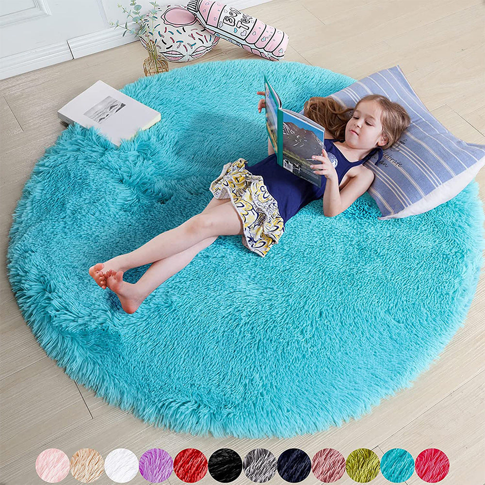 Soft Mat for Kids - Ultra-Soft Round Carpet Available in Multiple Sizes and Colors. Ideal for Playrooms, Bedrooms, and Cozy Spaces. Made of High-Quality Materials for Comfort and Durability. Machine Washable for Easy Maintenance, Perfect for Creating a Warm and Stylish Play Area