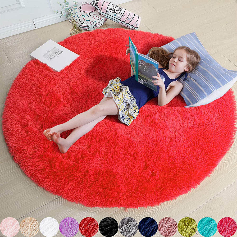 Soft Mat for Kids - Ultra-Soft Round Carpet Available in Multiple Sizes and Colors. Ideal for Playrooms, Bedrooms, and Cozy Spaces. Made of High-Quality Materials for Comfort and Durability. Machine Washable for Easy Maintenance, Perfect for Creating a Warm and Stylish Play Area