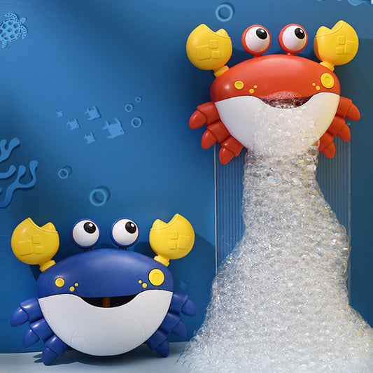 Bubbly Crab Bath Toy - Colorful Crab Creates Endless Bubbles with Safe Materials and Fun Tunes for Kids' Bath Time