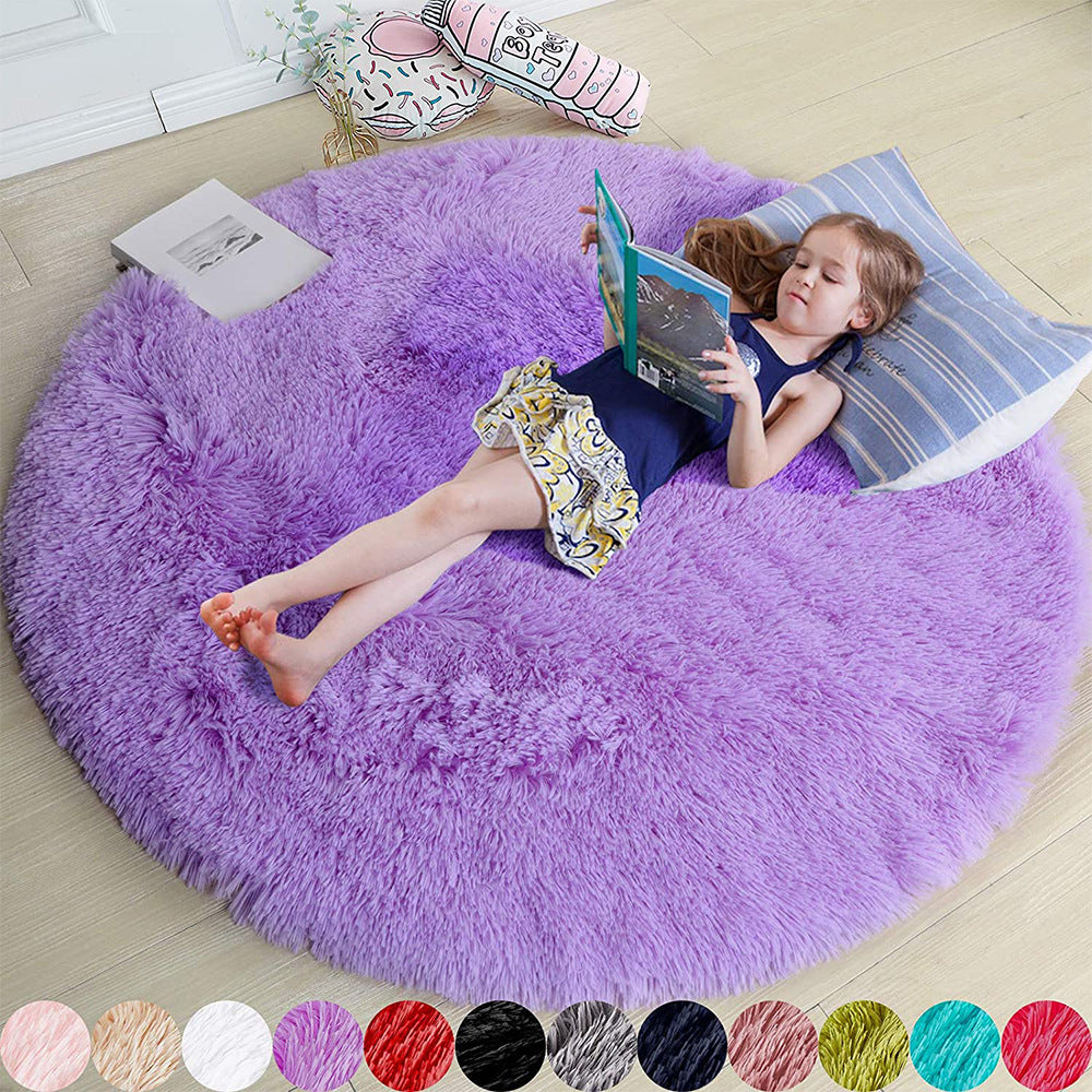 Soft Mat for Kids - Ultra-Soft Round Carpet Available in Multiple Sizes and Colors. Ideal for Playrooms, Bedrooms, and Cozy Spaces. Made of High-Quality Materials for Comfort and Durability. Machine Washable for Easy Maintenance, Perfect for Creating a Warm and Stylish Play Area