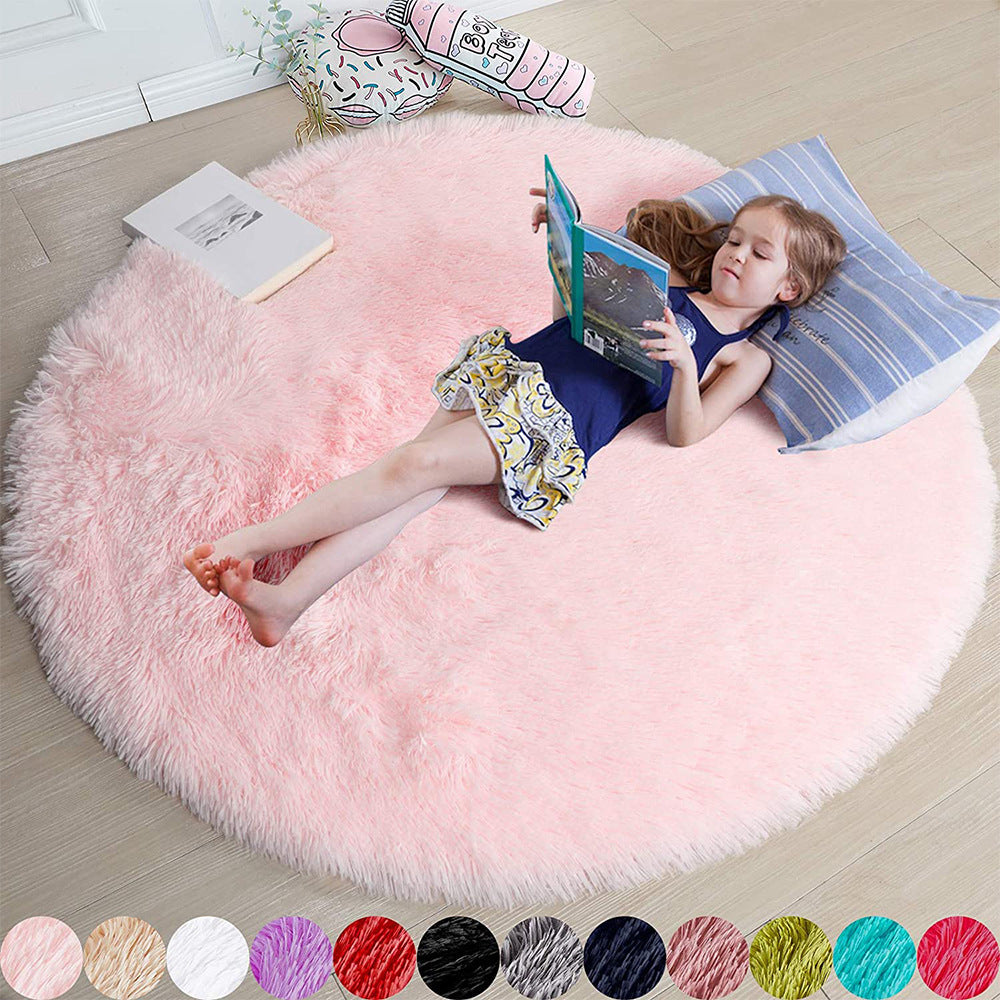 Soft Mat for Kids - Ultra-Soft Round Carpet Available in Multiple Sizes and Colors. Ideal for Playrooms, Bedrooms, and Cozy Spaces. Made of High-Quality Materials for Comfort and Durability. Machine Washable for Easy Maintenance, Perfect for Creating a Warm and Stylish Play Area