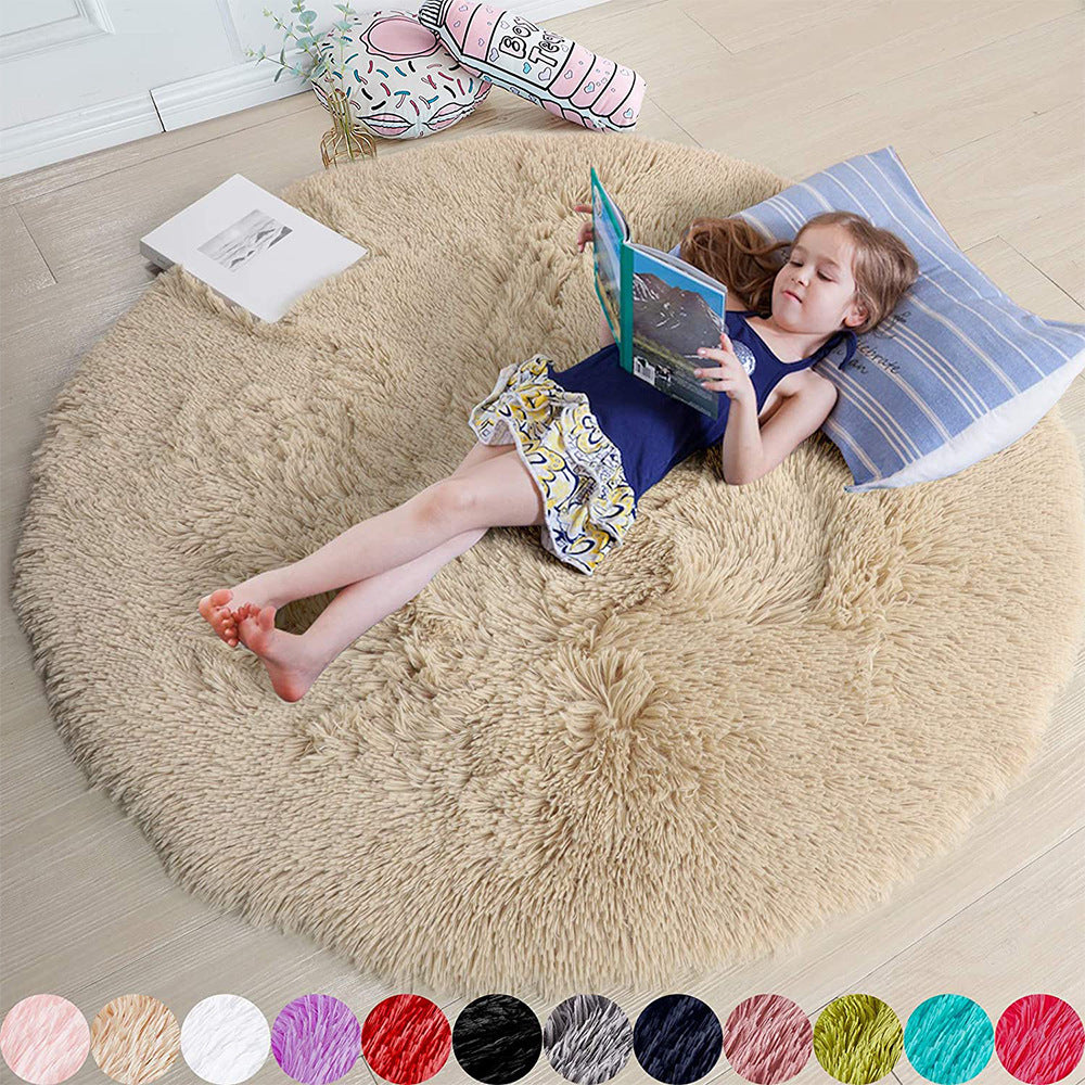 Soft Mat for Kids - Ultra-Soft Round Carpet Available in Multiple Sizes and Colors. Ideal for Playrooms, Bedrooms, and Cozy Spaces. Made of High-Quality Materials for Comfort and Durability. Machine Washable for Easy Maintenance, Perfect for Creating a Warm and Stylish Play Area