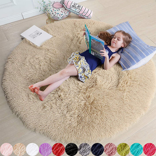 Soft Mat for Kids - Ultra-Soft Round Carpet Available in Multiple Sizes and Colors. Ideal for Playrooms, Bedrooms, and Cozy Spaces. Made of High-Quality Materials for Comfort and Durability. Machine Washable for Easy Maintenance, Perfect for Creating a Warm and Stylish Play Area