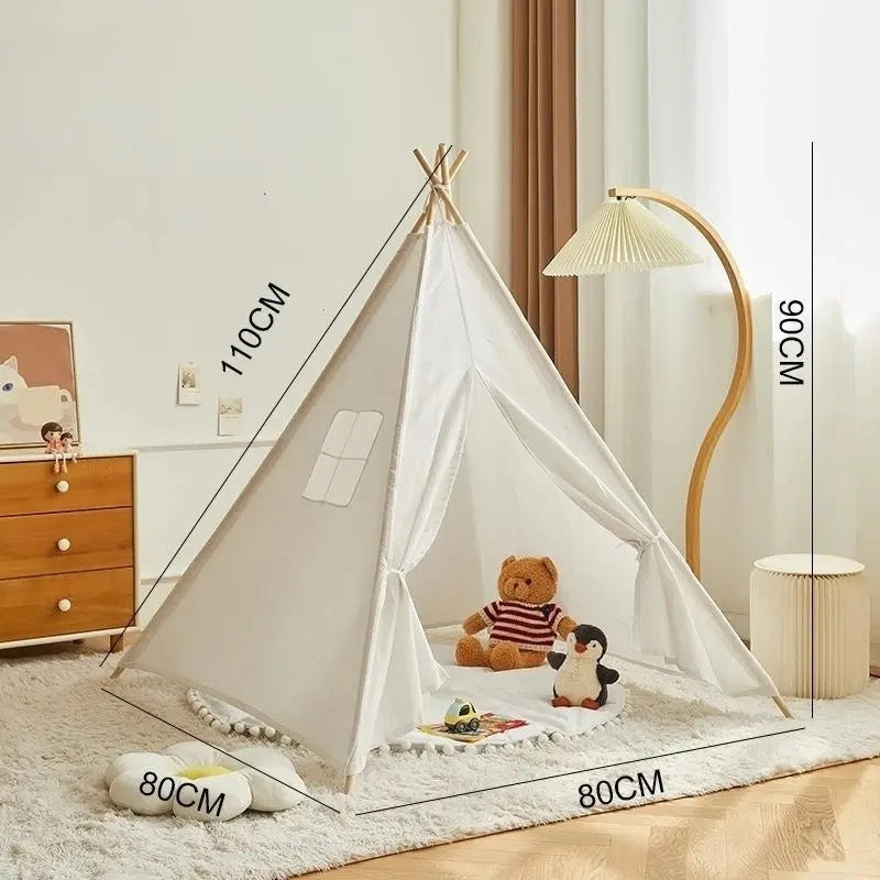 Teepee Play Tent for Kids - Stylish and Durable Tent with Whimsical Designs, Perfect for Indoor and Outdoor Play, Encourages Imaginative Adventures