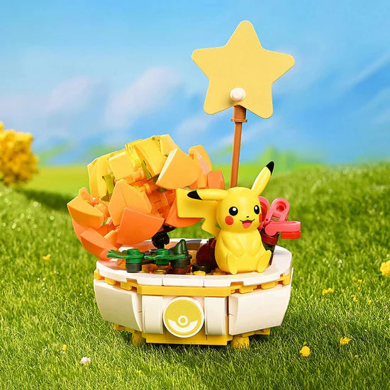 Pokémon Building Blocks – Pikachu, Bulbasaur, Squirtle, Jigglypuff, and Charmander. Creative toy set for kids and Pokémon fans. Build, imagine, and play!