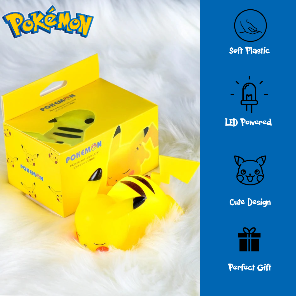 PokémonGlow night light with soft LED glow, perfect for kids' rooms.