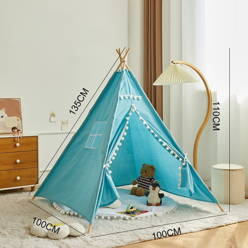 Teepee Play Tent for Kids - Stylish and Durable Tent with Whimsical Designs, Perfect for Indoor and Outdoor Play, Encourages Imaginative Adventures