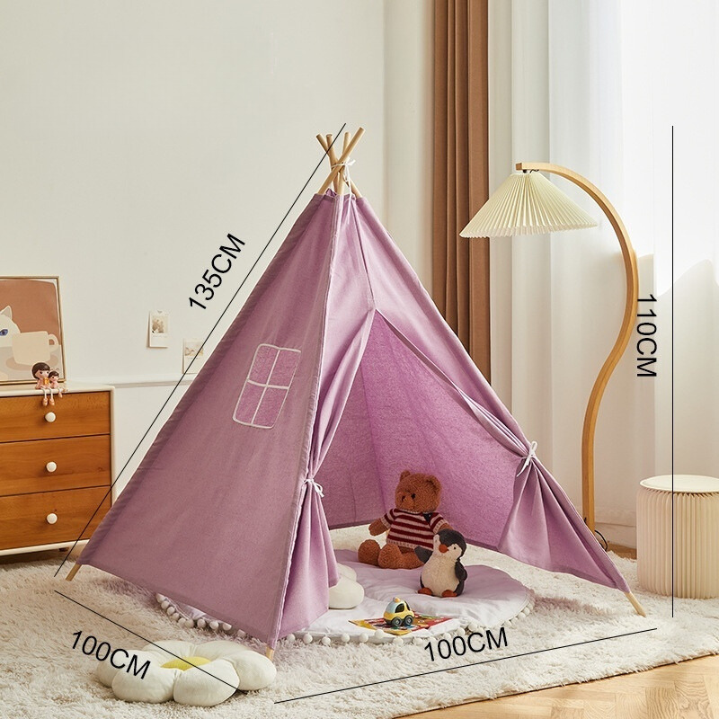 Teepee Play Tent for Kids - Stylish and Durable Tent with Whimsical Designs, Perfect for Indoor and Outdoor Play, Encourages Imaginative Adventures