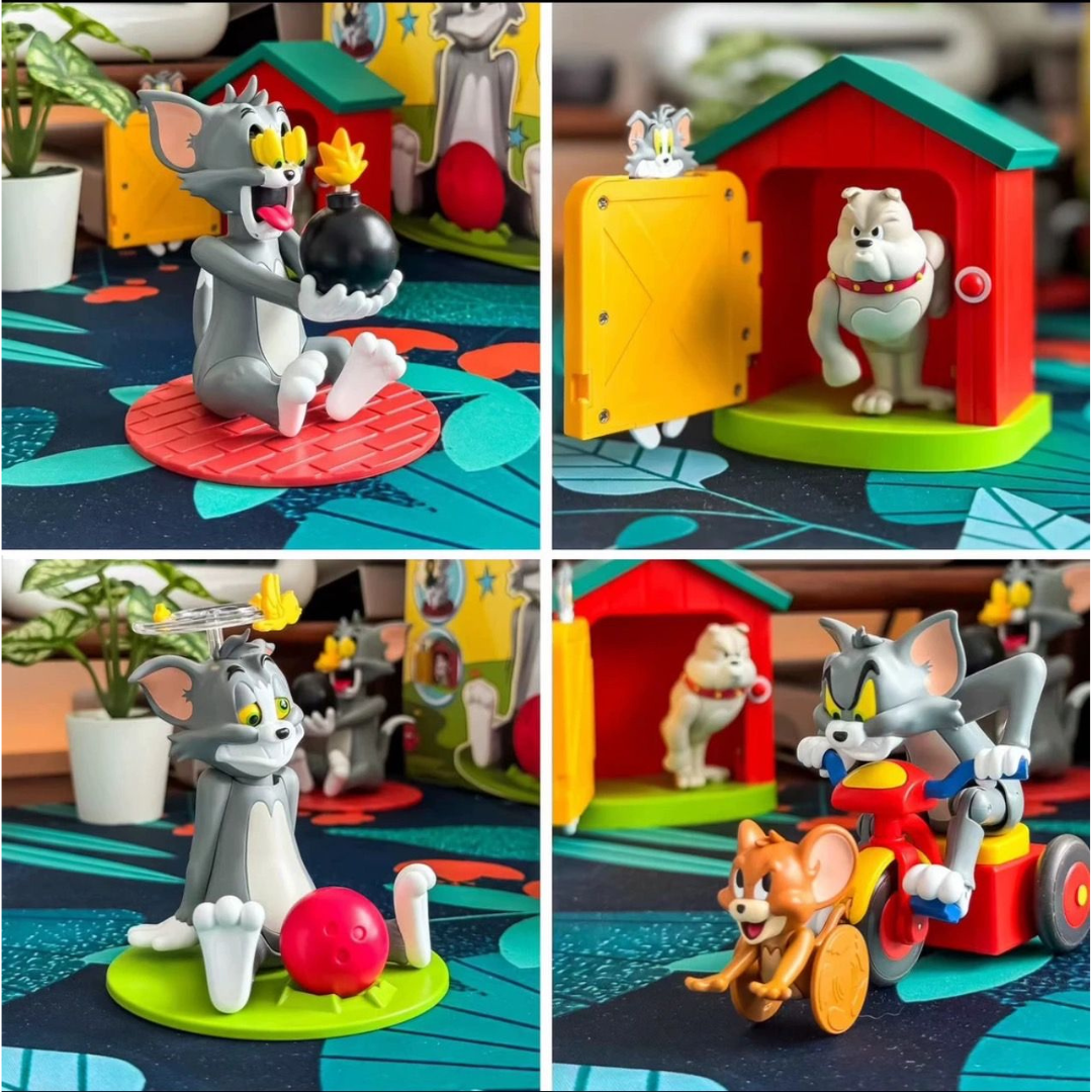 Tom and Jerry collectible action figures - Interactive toys featuring classic cartoon characters in high-quality, vibrant designs. Ideal for kids, collectors, and gift ideas.