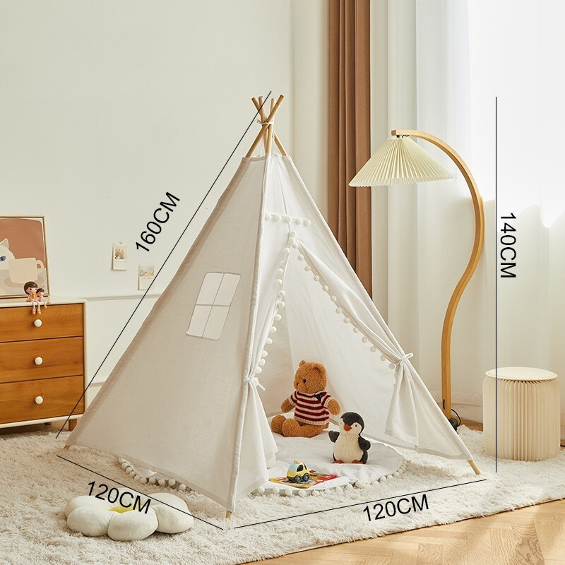 Teepee Play Tent for Kids - Stylish and Durable Tent with Whimsical Designs, Perfect for Indoor and Outdoor Play, Encourages Imaginative Adventures