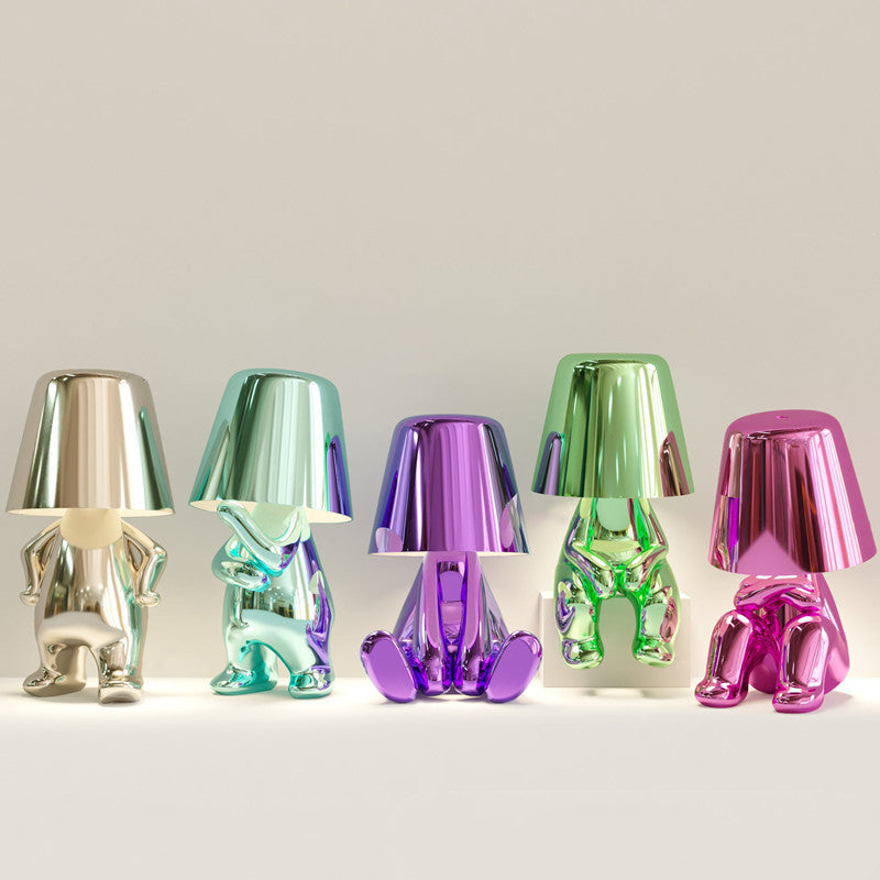 Glam Lamp for Kids - Stylish and Playful Touch-Activated LED Lamp. Modern Design with Shiny Polycarbonate and Electrolytic Aluminum. Adjustable Brightness Levels for Custom Lighting. Ideal for Children's Rooms, Adding a Fun and Elegant Decor Element. Durable, Safe, and Energy-Efficient with Long-Lasting LED Light.