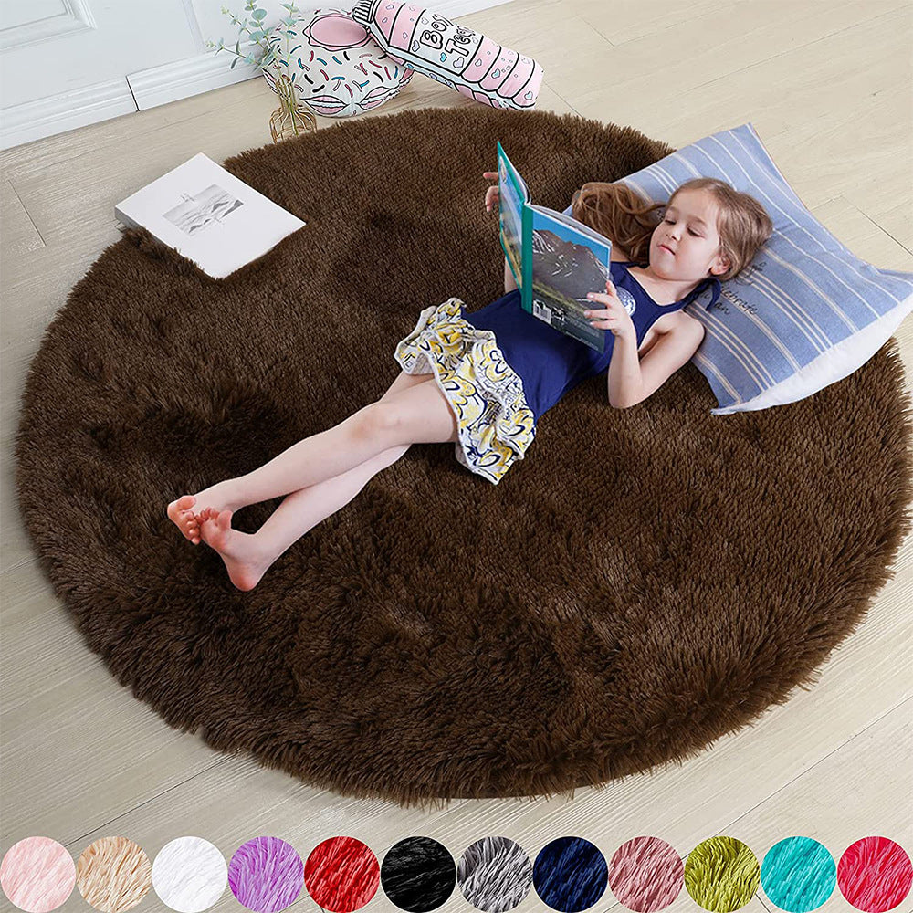 Soft Mat for Kids - Ultra-Soft Round Carpet Available in Multiple Sizes and Colors. Ideal for Playrooms, Bedrooms, and Cozy Spaces. Made of High-Quality Materials for Comfort and Durability. Machine Washable for Easy Maintenance, Perfect for Creating a Warm and Stylish Play Area