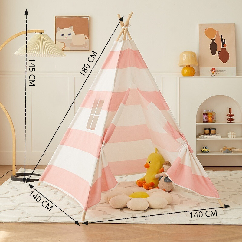 Teepee Play Tent for Kids - Stylish and Durable Tent with Whimsical Designs, Perfect for Indoor and Outdoor Play, Encourages Imaginative Adventures