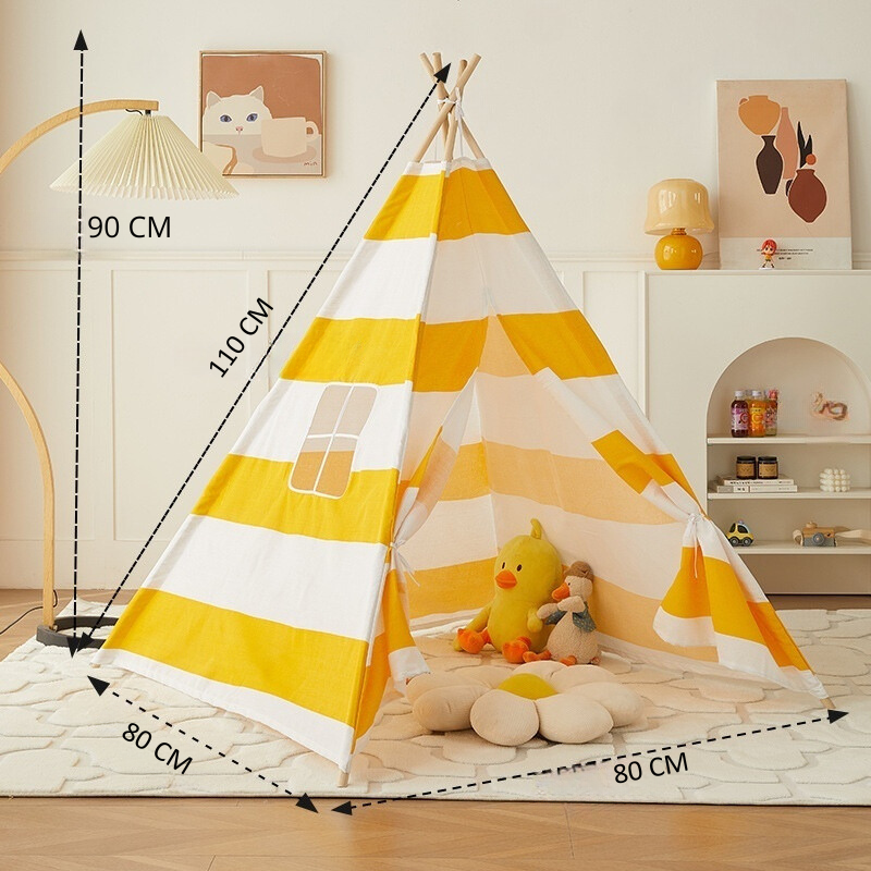 Teepee Play Tent for Kids - Stylish and Durable Tent with Whimsical Designs, Perfect for Indoor and Outdoor Play, Encourages Imaginative Adventures