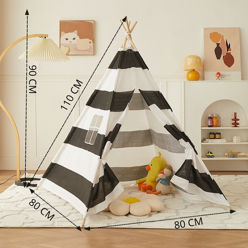 Teepee Play Tent for Kids - Stylish and Durable Tent with Whimsical Designs, Perfect for Indoor and Outdoor Play, Encourages Imaginative Adventures