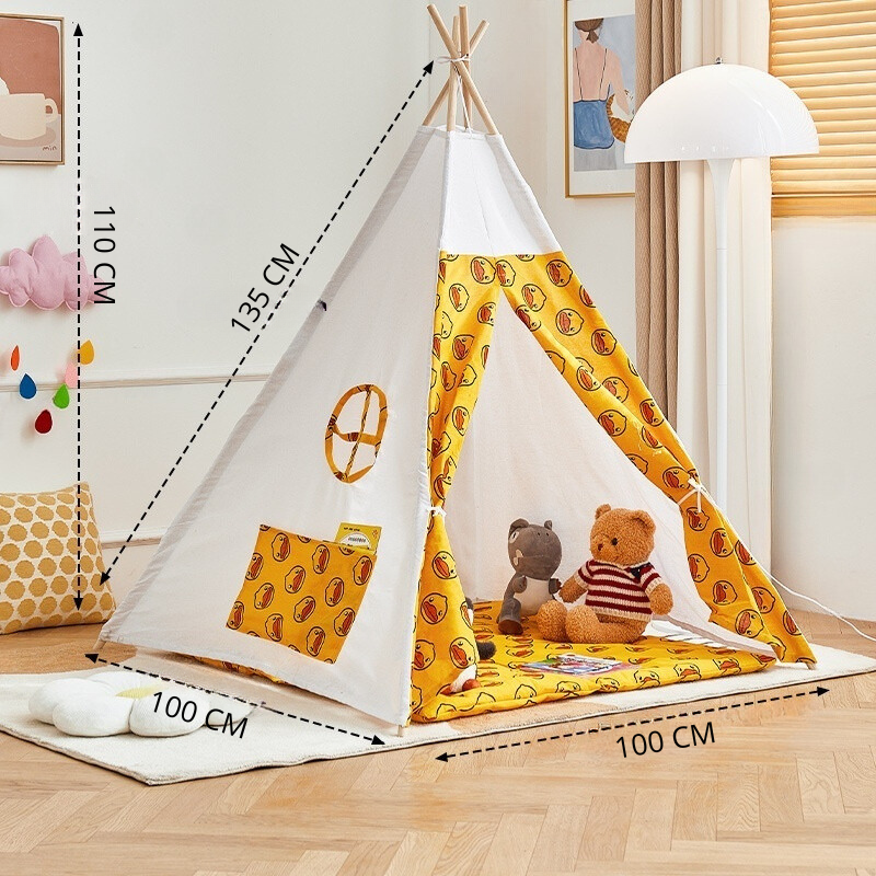 Teepee Play Tent for Kids - Stylish and Durable Tent with Whimsical Designs, Perfect for Indoor and Outdoor Play, Encourages Imaginative Adventures