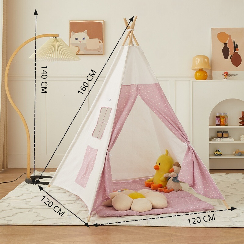 Teepee Play Tent for Kids - Stylish and Durable Tent with Whimsical Designs, Perfect for Indoor and Outdoor Play, Encourages Imaginative Adventures