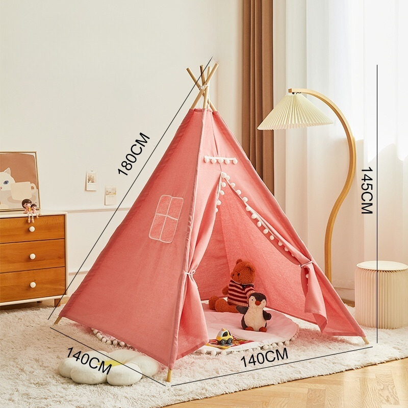 Teepee Play Tent for Kids - Stylish and Durable Tent with Whimsical Designs, Perfect for Indoor and Outdoor Play, Encourages Imaginative Adventures