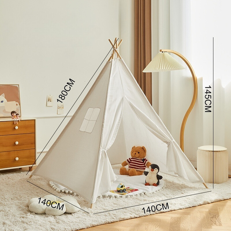 Teepee Play Tent for Kids - Stylish and Durable Tent with Whimsical Designs, Perfect for Indoor and Outdoor Play, Encourages Imaginative Adventures