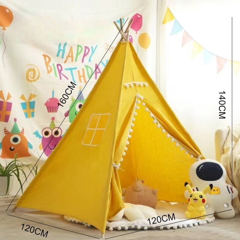 Teepee Play Tent for Kids - Stylish and Durable Tent with Whimsical Designs, Perfect for Indoor and Outdoor Play, Encourages Imaginative Adventures