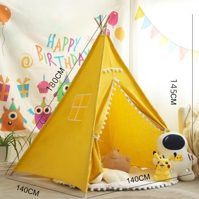 Teepee Play Tent for Kids - Stylish and Durable Tent with Whimsical Designs, Perfect for Indoor and Outdoor Play, Encourages Imaginative Adventures