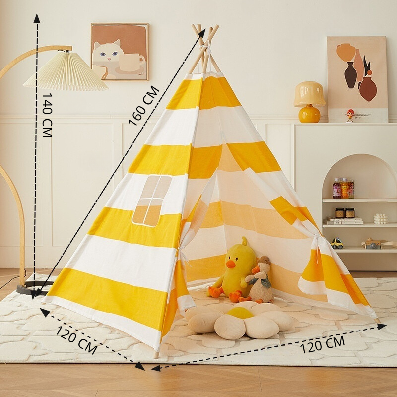 Teepee Play Tent for Kids - Stylish and Durable Tent with Whimsical Designs, Perfect for Indoor and Outdoor Play, Encourages Imaginative Adventures